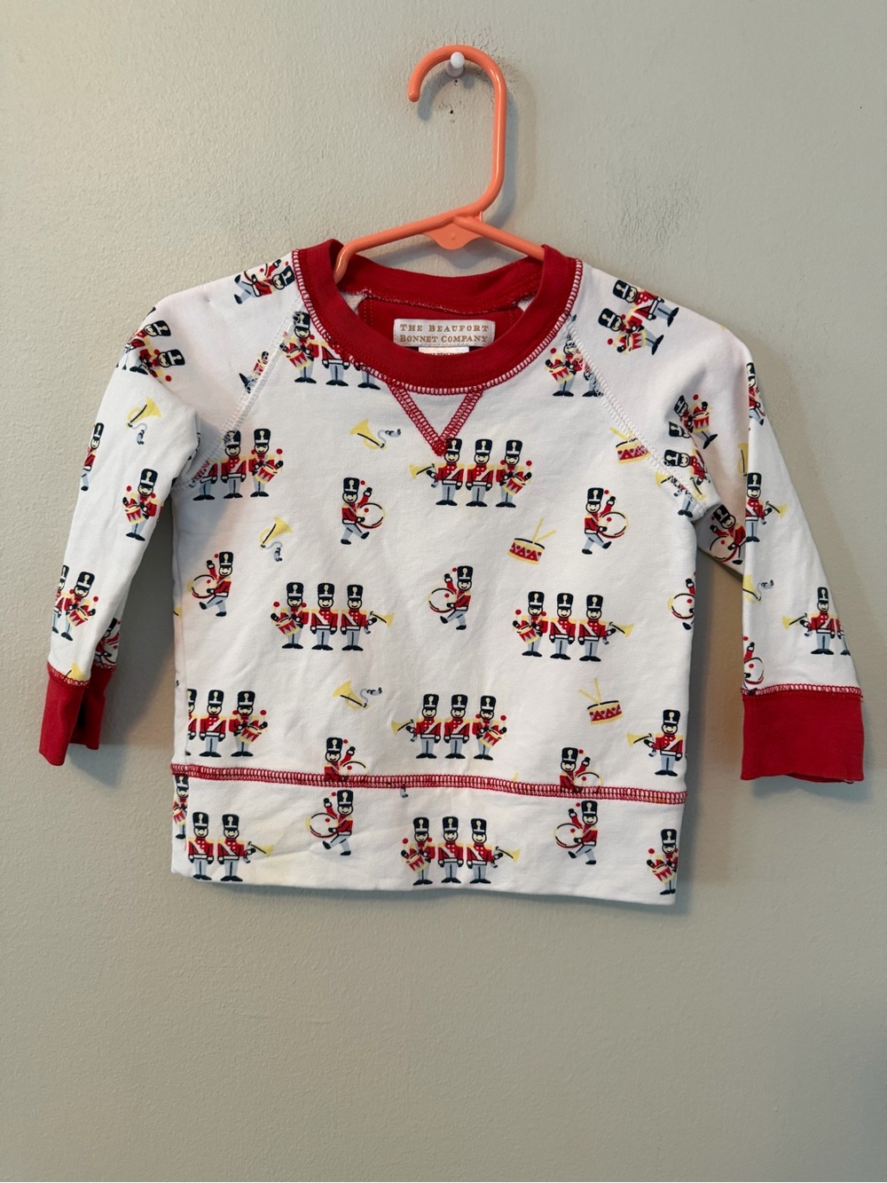 The Beaufort Bonnet Company Red & White Nutcracker Print Crewneck